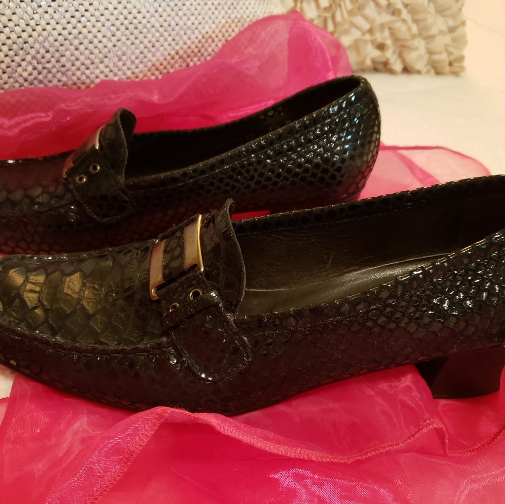 Stuart Weitzman Black with Silver Accents